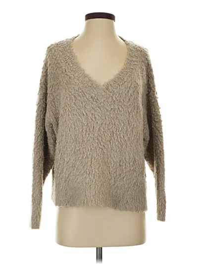 Pre-owned Maeve By Anthropologie Pullover Sweater In Brown