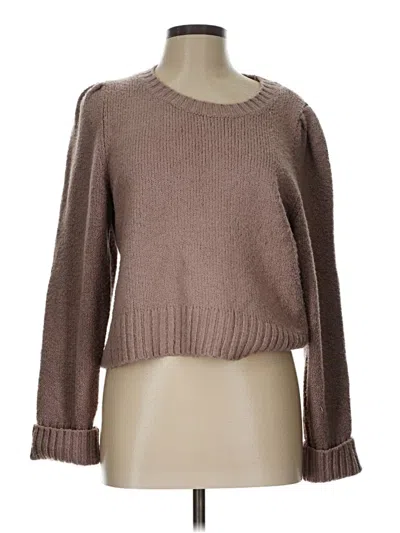 Pre-owned Maeve By Anthropologie Pullover Sweater In Brown