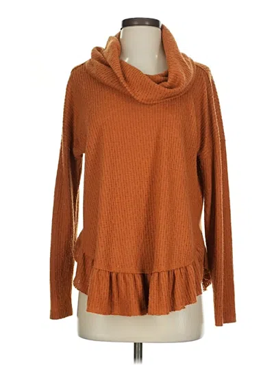 Pre-owned Maeve By Anthropologie Pullover Sweater In Orange