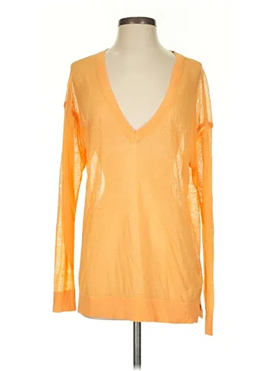 Pre-owned Maeve By Anthropologie Pullover Sweater In Orange