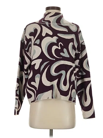 Pre-owned Maeve By Anthropologie Pullover Sweater In Purple