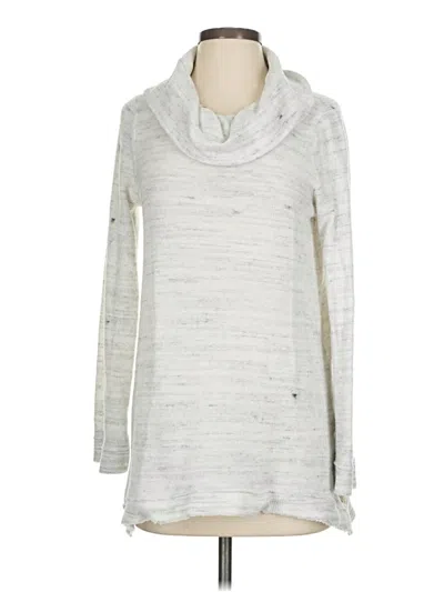 Pre-owned Maeve By Anthropologie Pullover Sweater In Silver
