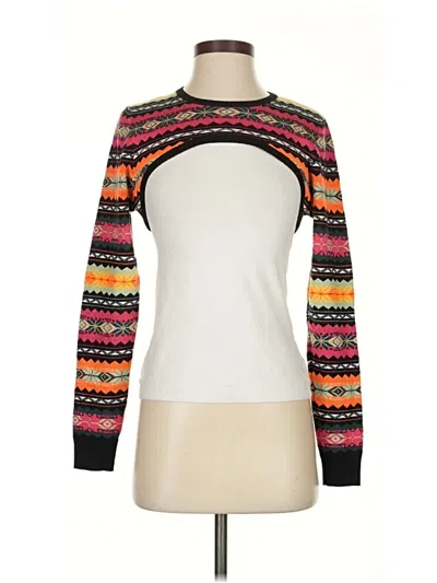 Pre-owned Maeve By Anthropologie Pullover Sweater In White