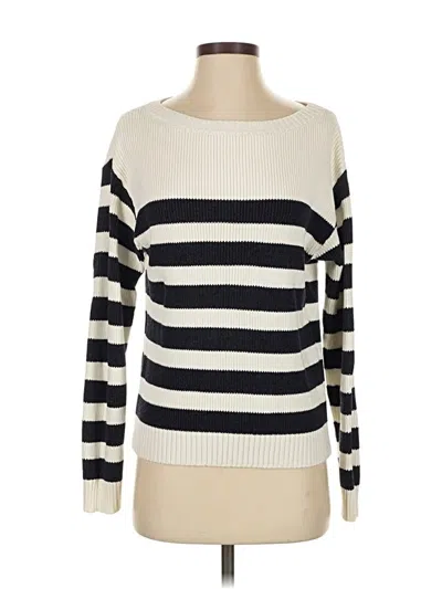 Pre-owned Maeve By Anthropologie Pullover Sweater In White