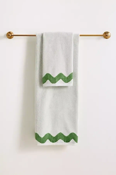 Maeve By Anthropologie Scalloped Cotton Towel Collection In White