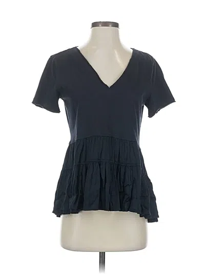 Pre-owned Maeve By Anthropologie Short Sleeve T-shirt In Gray