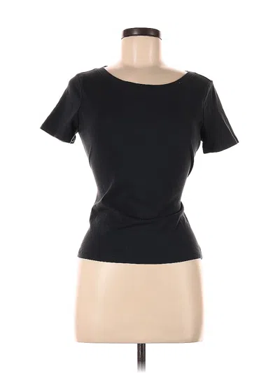 Pre-owned Maeve By Anthropologie Short Sleeve Top Gray Scoop Neck Tops