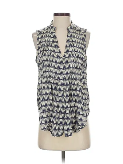 Pre-owned Maeve By Anthropologie Sleeveless Blouse In Blue