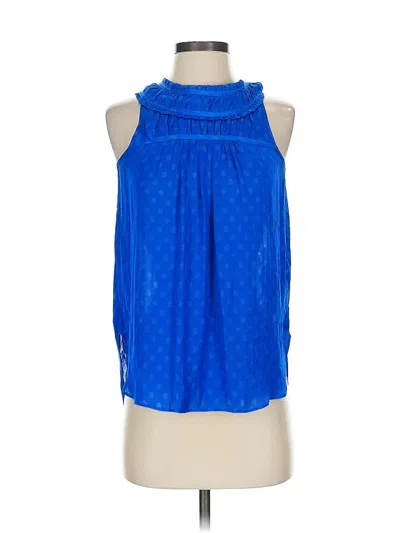 Pre-owned Maeve By Anthropologie Sleeveless Blouse In Blue