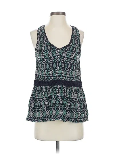 Pre-owned Maeve By Anthropologie Sleeveless Blouse In Blue