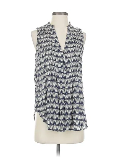 Pre-owned Maeve By Anthropologie Sleeveless Blouse In Blue