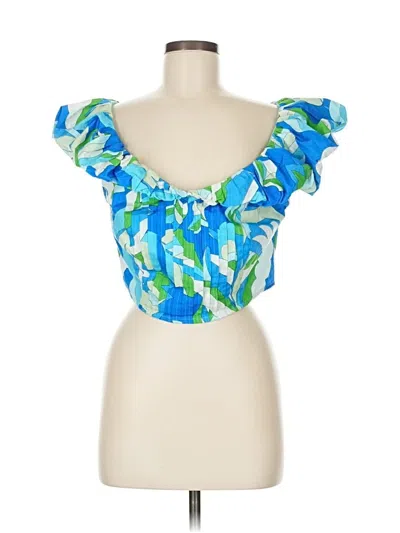 Pre-owned Maeve By Anthropologie Sleeveless Blouse In Blue