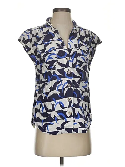 Pre-owned Maeve By Anthropologie Sleeveless Blouse In Blue