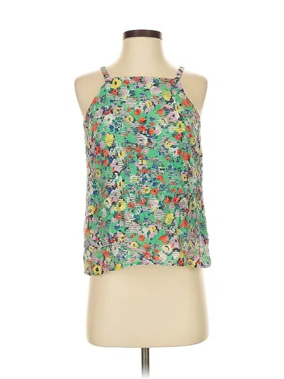 Pre-owned Maeve By Anthropologie Sleeveless Blouse In Green