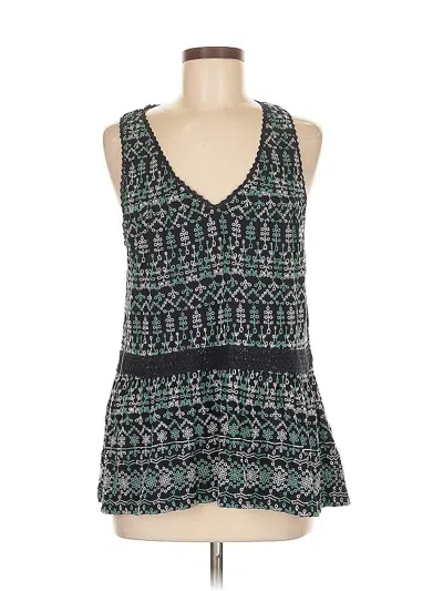 Pre-owned Maeve By Anthropologie Sleeveless Blouse In Green