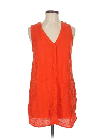 Pre-owned Maeve By Anthropologie Sleeveless Blouse In Orange