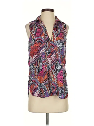 Pre-owned Maeve By Anthropologie Sleeveless Blouse In Purple