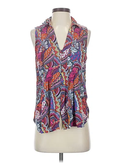 Pre-owned Maeve By Anthropologie Sleeveless Blouse In Purple