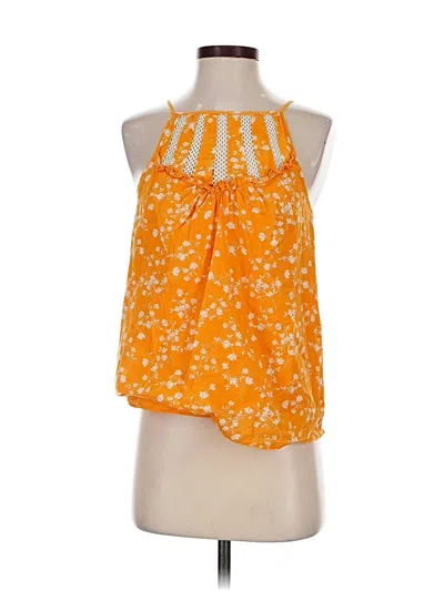Pre-owned Maeve By Anthropologie Sleeveless Blouse In Yellow