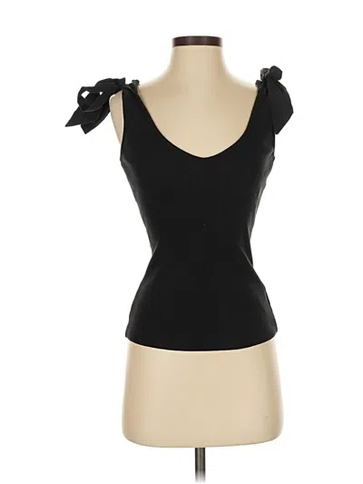 Pre-owned Maeve By Anthropologie Sleeveless Top Black Sweetheart Neckline Tops