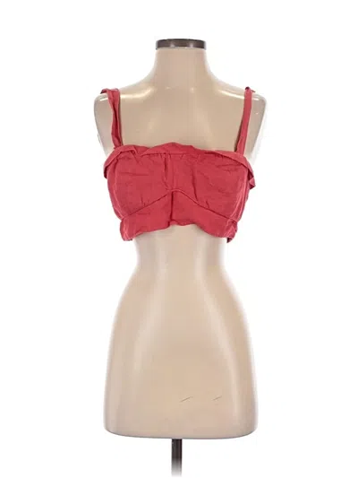 Pre-owned Maeve By Anthropologie Sleeveless Top Red Sweetheart Neckline Tops