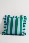 Maeve By Anthropologie Striped Ruffle Indoor/outdoor Pillow