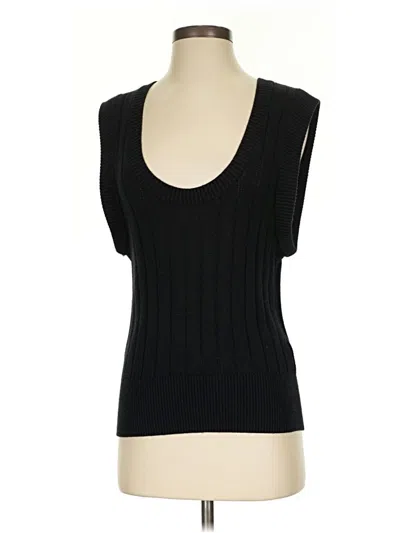 Pre-owned Maeve By Anthropologie Sweater Vest In Black