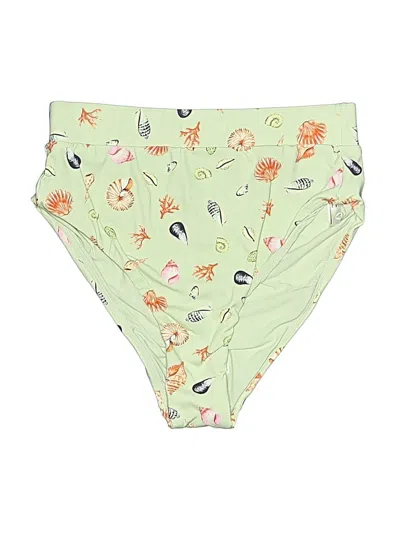 Pre-owned Maeve By Anthropologie Swimsuit Bottoms In Green