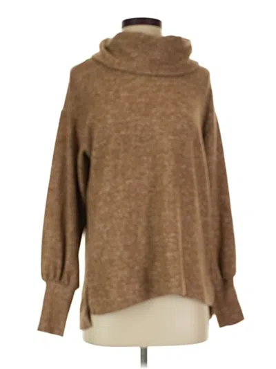 Pre-owned Maeve By Anthropologie Turtleneck Sweater In Brown