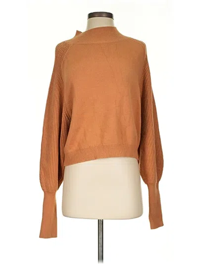 Pre-owned Maeve By Anthropologie Turtleneck Sweater In Brown