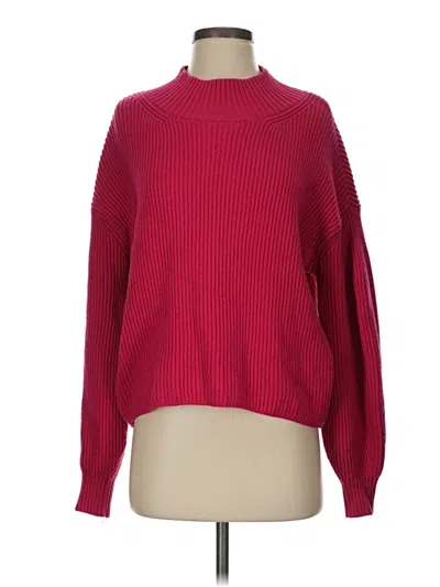 Pre-owned Maeve By Anthropologie Turtleneck Sweater In Red