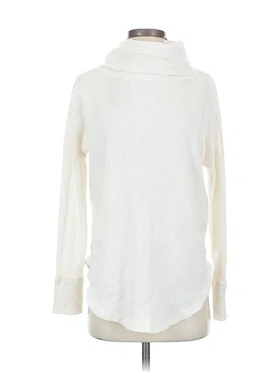 Pre-owned Maeve By Anthropologie Turtleneck Sweater In White