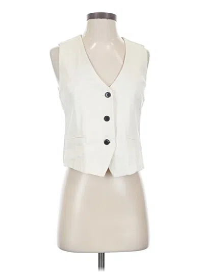 Pre-owned Maeve By Anthropologie Vest In Ivory