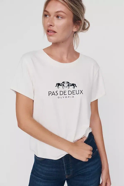 Maeve Caitlin 100% Cotton Boxy Tee In White