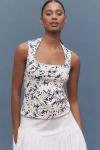 Maeve Cap-sleeve Cut-in Knit Top