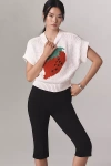 Maeve Cap Sleeve Graphic Sweater Vest In Multicolor