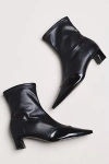 Maeve Cap-toe Stretch Ankle Boots In Black