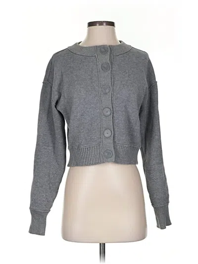 Pre-owned Maeve Cardigan Sweater In Gray
