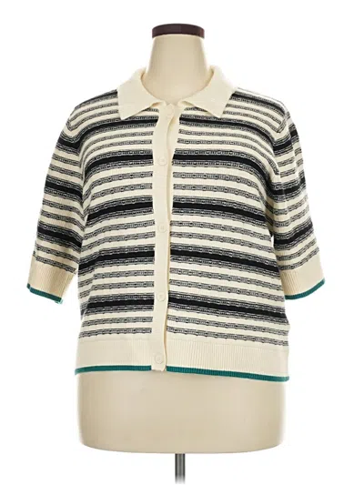 Pre-owned Maeve Cardigan Sweater In Ivory