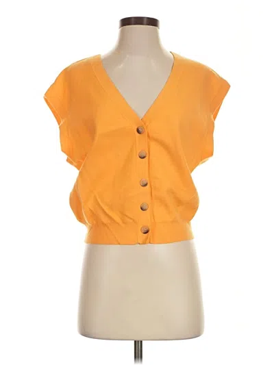 Pre-owned Maeve Cardigan Sweater In Orange