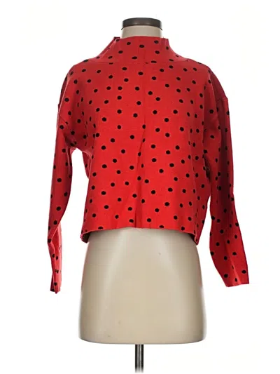 Pre-owned Maeve Cardigan Sweater In Red