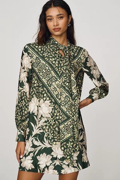 Maeve Caroline Tie-neck Mini Dress By  In Multi