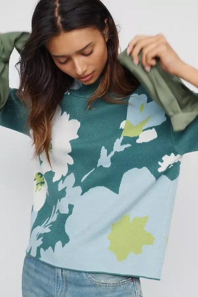 Maeve Carys Mock Neck Sweater In Multi