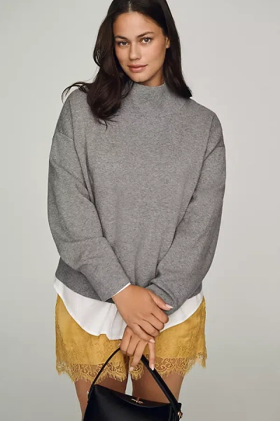 Maeve Carys Mock-neck Sweater By  In Gray