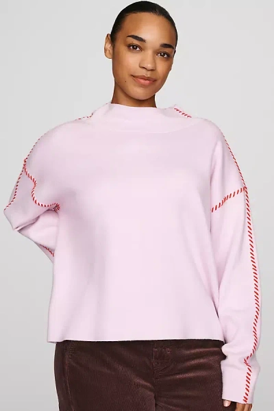 Maeve Carys Mock-neck Sweater By  In Pink