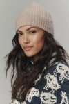 Maeve Cashmere Beanie In Sand