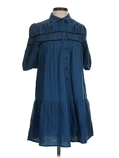 Pre-owned Maeve Casual Dress In Blue