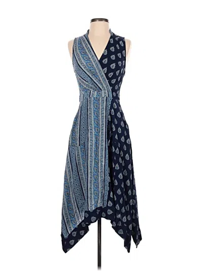 Pre-owned Maeve Casual Dress In Blue