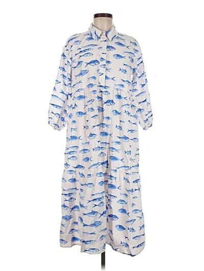 Pre-owned Maeve Casual Dress In Blue