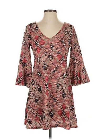 Pre-owned Maeve Casual Dress In Brown